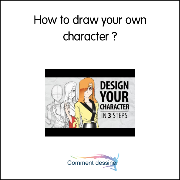 How to draw your own character